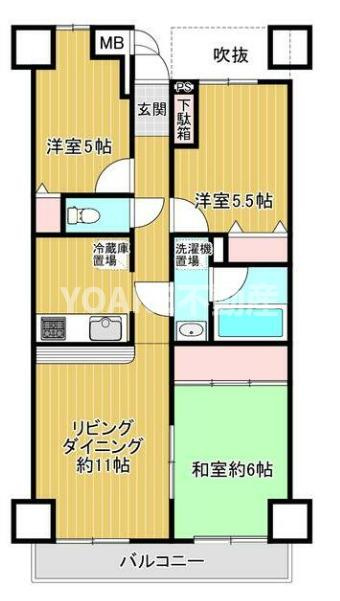 ダイアパレス鶴間フレックスの間取り