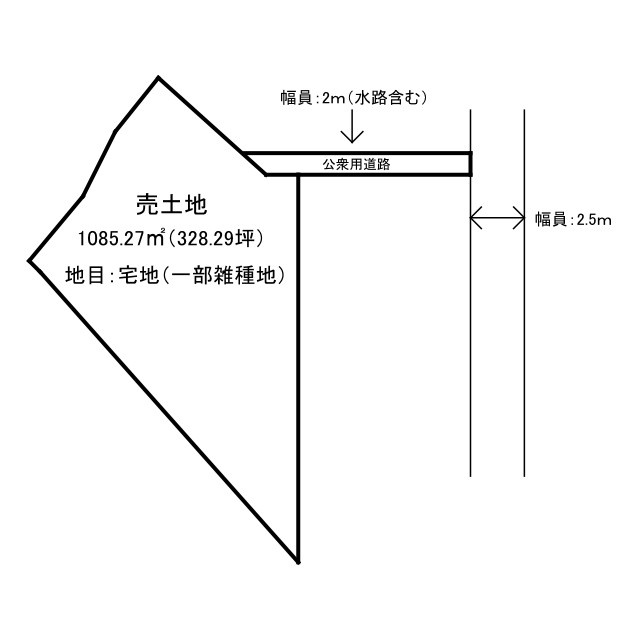坂出市林田町　売土地①の区画図