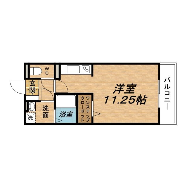宝塚市旭町１丁目のアパートの間取り|間取り図です