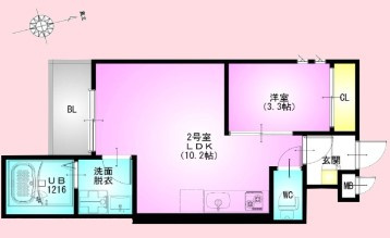 REGALEST 南鳩ヶ谷の間取り