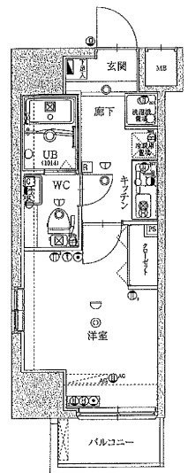 プレステージ西台ステーションフロントの間取り|間取りです。