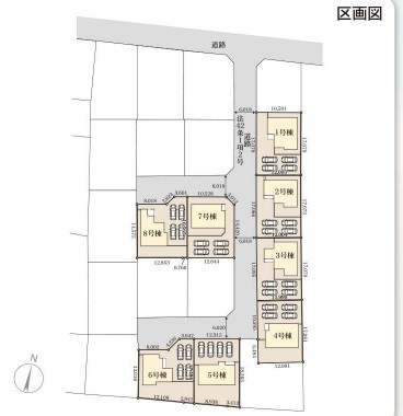かすみがうら市下稲吉2期　新築戸建　6号棟の区画図|区画図です♪