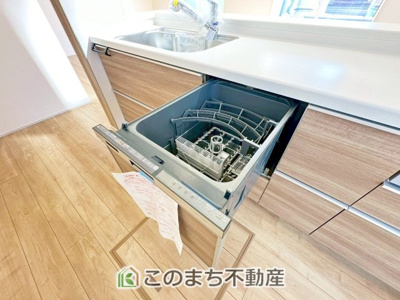 【キッチン】 | ブルーミングガーデン下野市駅東2丁目　 | 食器洗浄乾燥機付きで時短家事が可能です☆