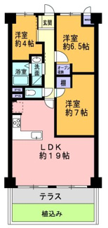 【間取り】 | ■さんくれーる茨木B棟■全面リノベーション工事の履歴有 | ■JR茨木駅徒歩1８分 ■モノレール宇野辺駅より徒歩9分
■大規模修繕工事中（2026.1.7～2026.8.31迄の予定）
■全面リノベーション工事の履歴有（2023.1月頃）、手直し不要です