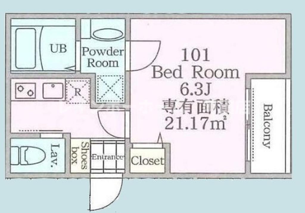 エクレール中央林間2※初期費用分割あと払いサービス利用可能物件の間取り