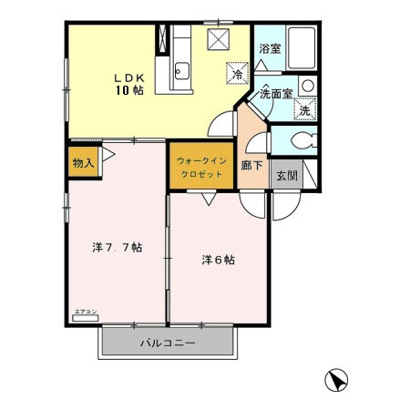 【間取り】 | サンパティーク　Ｂ館