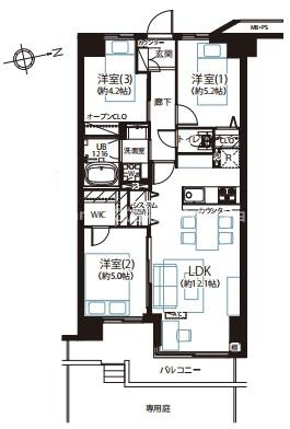 ハイラーク新赤羽の間取り