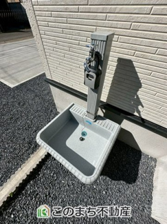 【設備】 | ブルーミングガーデン下野市駅東2丁目　 | 洗車や植栽の散水に便利な外水栓☆