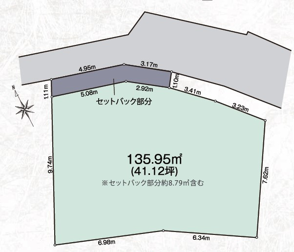◎藤沢市辻堂6丁目　建築条件なし　売地の土地図|土地図◇