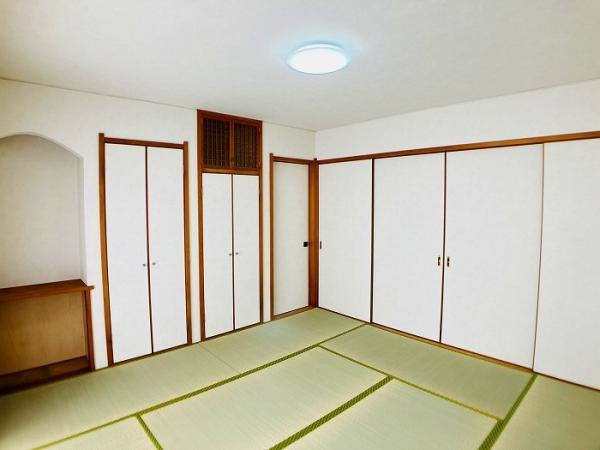 名古屋市緑区黒沢台２丁目の中古一戸建の和室|「1階和室」和室8帖の様子です。
