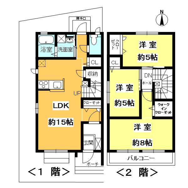ＣＩＲＲＵＳ　Eの間取り|３LDK、約80㎡、南向き