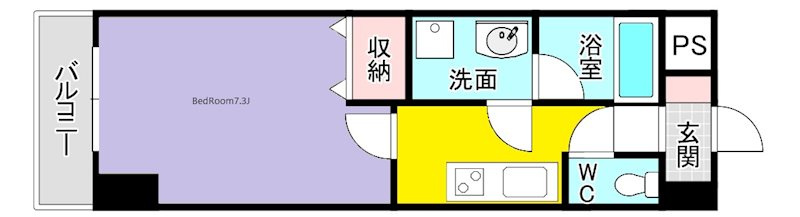 U-Basic reef 三萩野の間取り