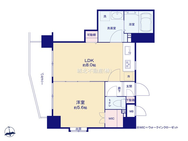 マイキャッスル新高円寺の間取り|1LDK