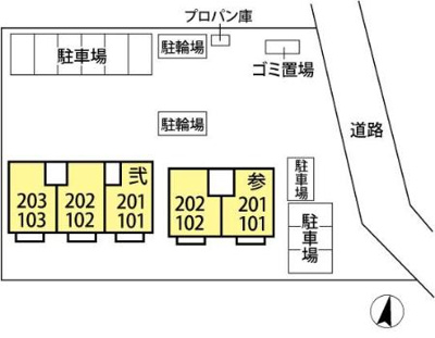 【区画図】 | セジュール彩　弐番館