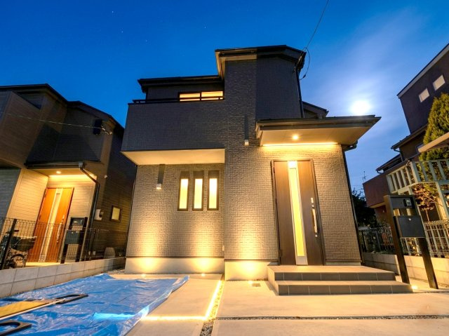 昭島市大神町１丁目　新築戸建の外観|証明はCGイメージです。