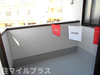 【バルコニー】 | 郡山市富久山町八山田新築一戸建て2棟 | 広々としたバルコニーです