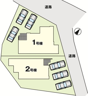 【区画図】 | 郡山市富久山町八山田新築一戸建て2棟