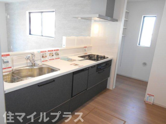 【キッチン】 | 郡山市富久山町八山田新築一戸建て2棟 | 使いやすいキッチンです