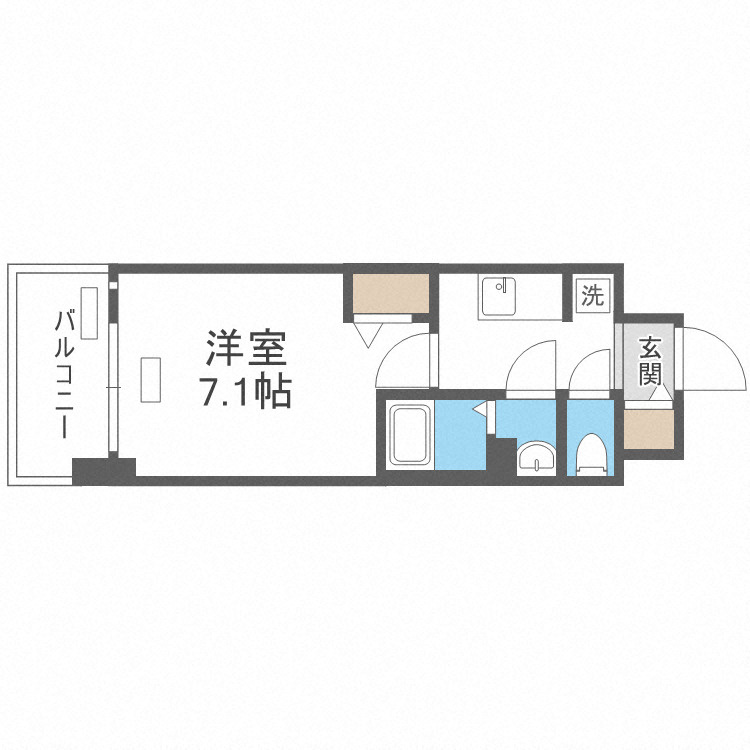 ファステート難波WESTパークの間取り