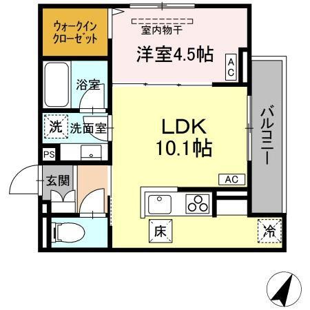 【間取り】 | AssetCourt立川上砂町5丁目B棟