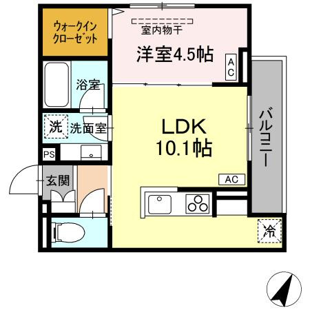 【間取り】 | AssetCourt立川上砂町5丁目B棟