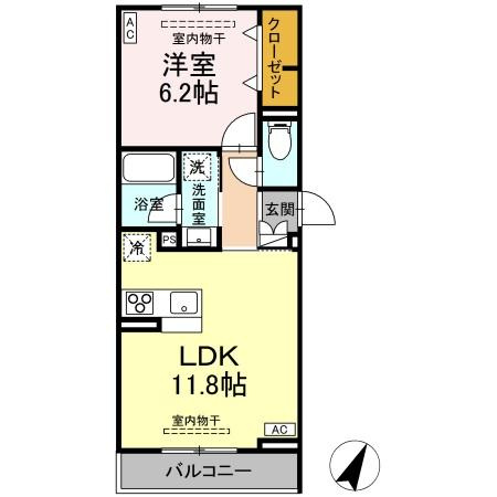 【間取り】 | AssetCourt立川上砂町5丁目B棟