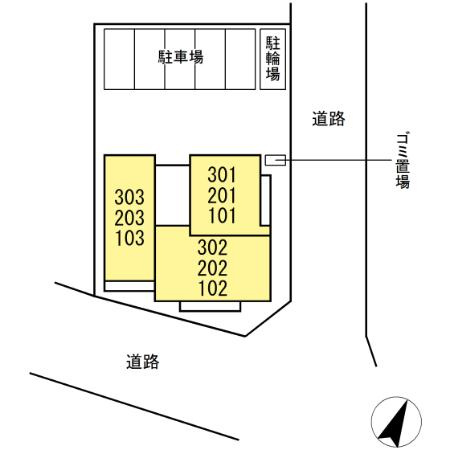 【区画図】 | AssetCourt立川上砂町5丁目B棟