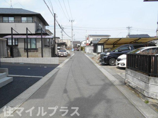 【前面道路含む現地写真】 | 郡山市富田町大徳南新築一戸建て3棟 | 前面道路含む現地写真です