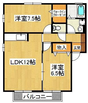 ベルテ藤原の間取り