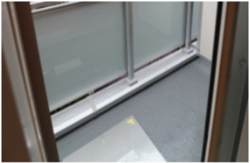 リブリ昭和園のバルコニー