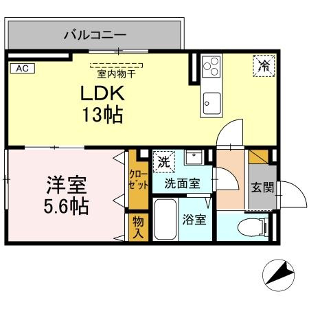 D-Invest栄町の間取り