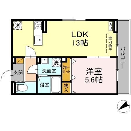 D-Invest栄町の間取り