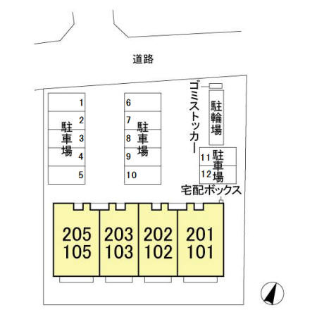 エル カーサの区画図