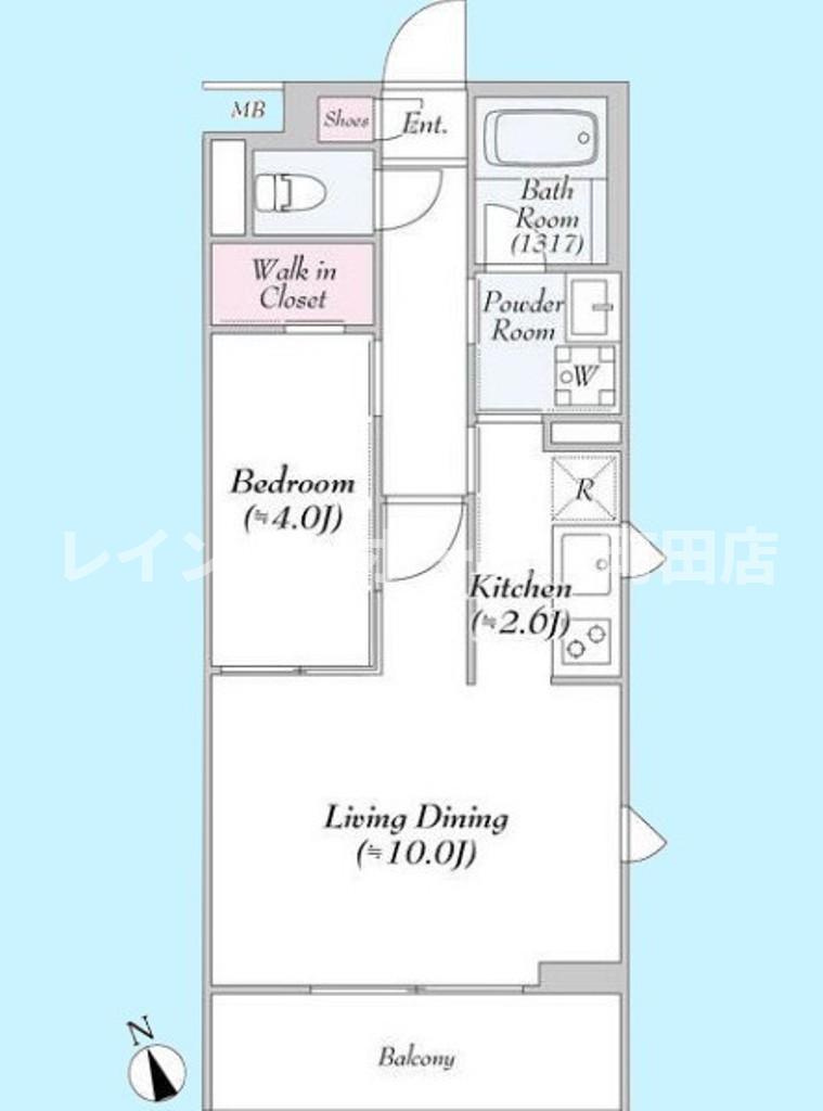 フォーラム鶴間※初期費用分割後払いサービス利用可能物件の間取り