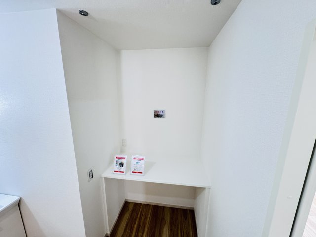 松戸市胡録台新築戸建【相模台小学校:10分】の脱衣所|リネンスペース