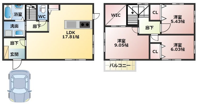 【間取り】 | フジパレス戸建賃貸羽曳が丘西