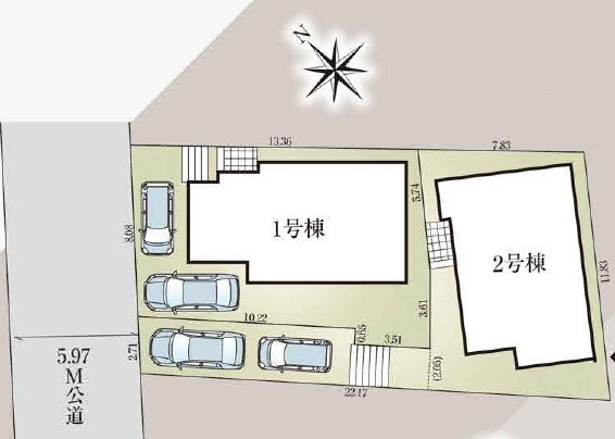 松戸市常盤平11期の区画図