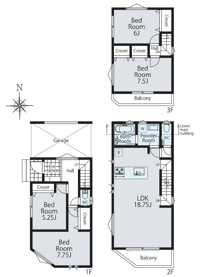 『八王子市新築戸建て』八王子市万町115-13【仲介手数料無料】