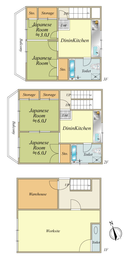 室内図面（建物面積　129.55平米）
