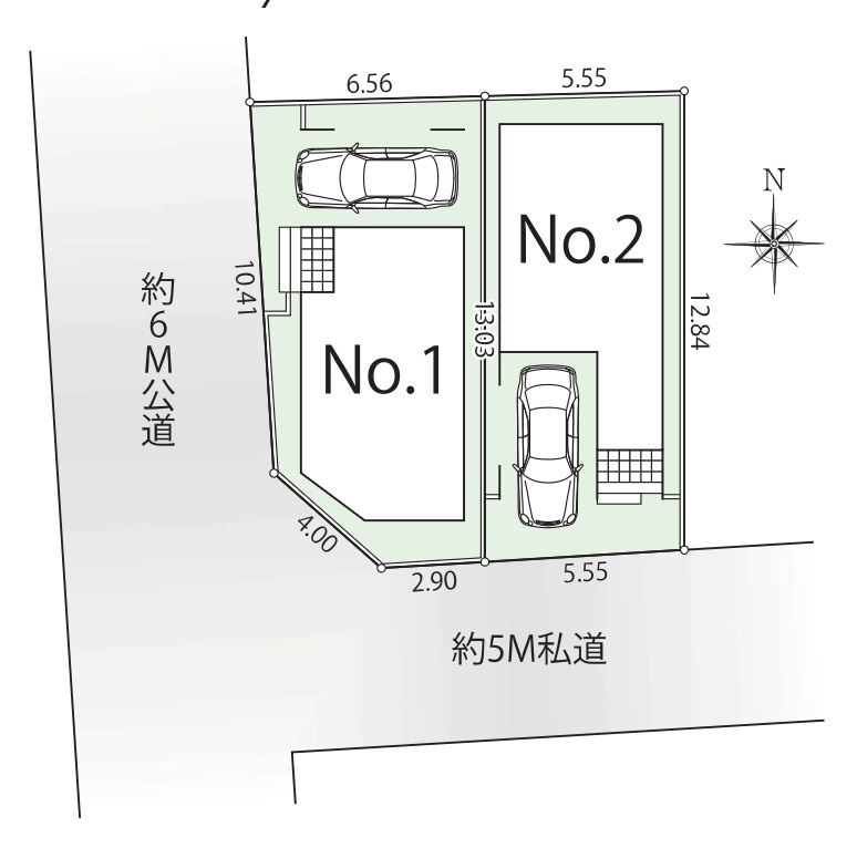 『八王子市新築戸建て』八王子市万町115-13【仲介手数料無料】の区画図|～仲介手数料無料☆八王子ひなた不動産～八王子市万町　新築戸建て