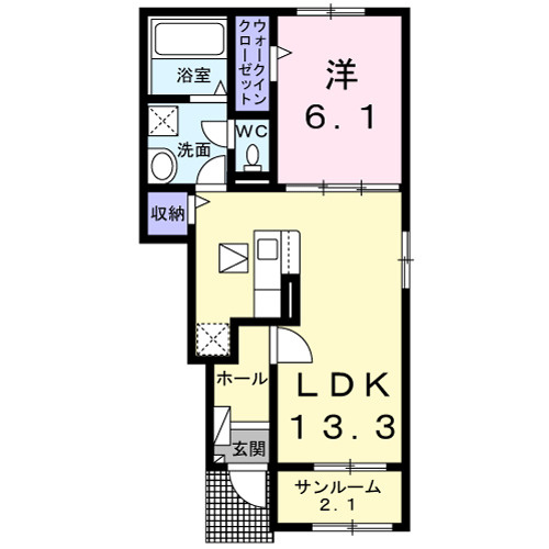 トレスプエンテ　Ⅰの間取り|使い勝手の良い間取りです♪