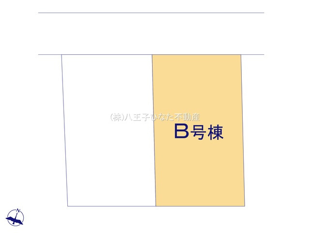 『八王子市新築戸建て』八王子市めじろ台2-65-23【仲介手数料無料】の区画図|～仲介手数料無料☆八王子ひなた不動産～八王子市めじろ台　新築戸建て
