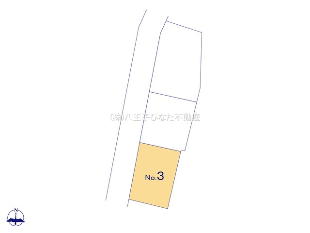 『八王子市新築戸建て』八王子市片倉町113-4【仲介手数料無料】　１期の区画図|～仲介手数料無料☆八王子ひなた不動産～八王子市片倉町　新築戸建て