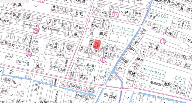 岡山市南区福富中２丁目　１期の地図