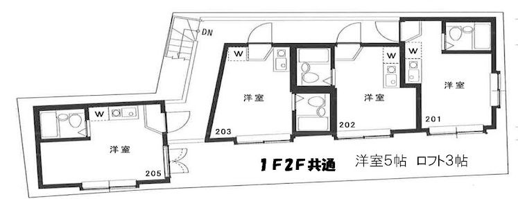 アーバンスクエア沼袋Ａの区画図