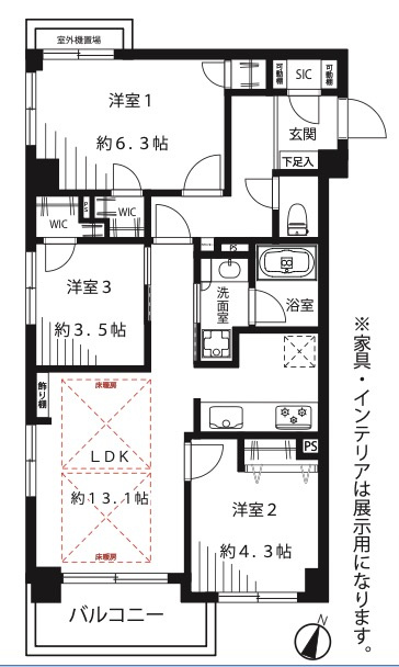 ★仲介手数料無料★サニーコート西小山（南東×南西角部屋につき、陽当たり・通風良好です）