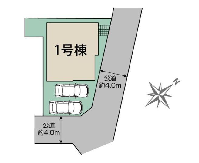 南区東大沼2丁目新築戸建て　1号棟の区画図|区画図「南区東大沼2丁目新築戸建て」