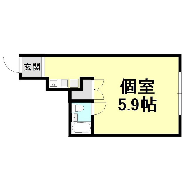 チサンマンション　512号室の間取り