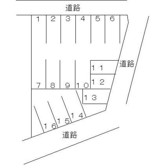 岐阜市西荘１丁目の駐車場の間取り