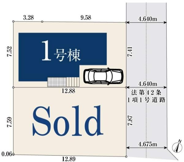 横浜市南区別所中里台の新築一戸建の区画図|最終1棟の販売です！
お気軽にお問合せ下さい！